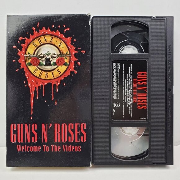 Guns N' Roses VHS Tape Welcome to Videos VTG 1998 Hard Rock Music Tested - Picture 1 of 10